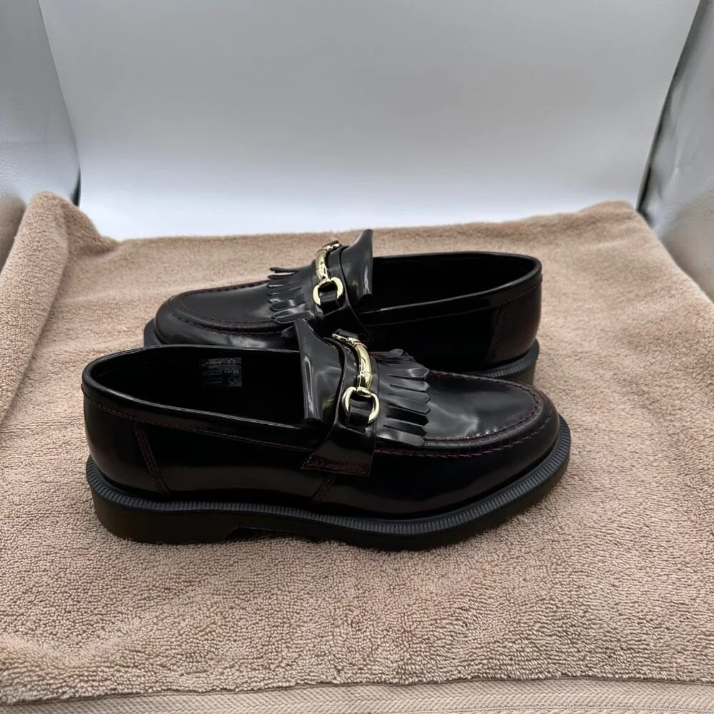 Dr Martens Unisex M 9/10 Adrian Snaffle Smooth Leather Kiltie Casual Loafers